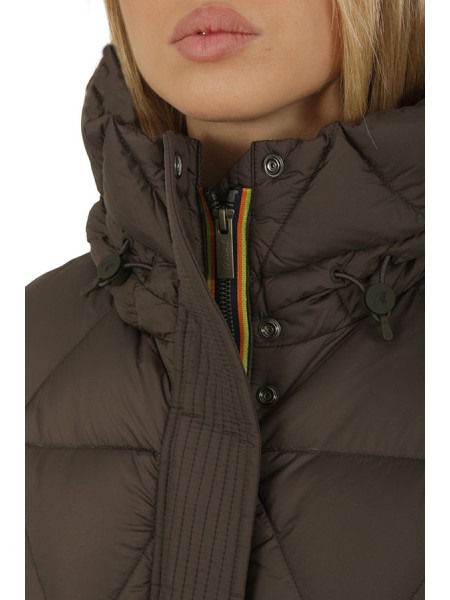 Giubbino K-WAY Lethille Thermo Microfiber Black/Olive